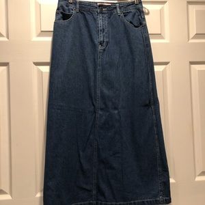 Old Navy long denim skirt, size 10